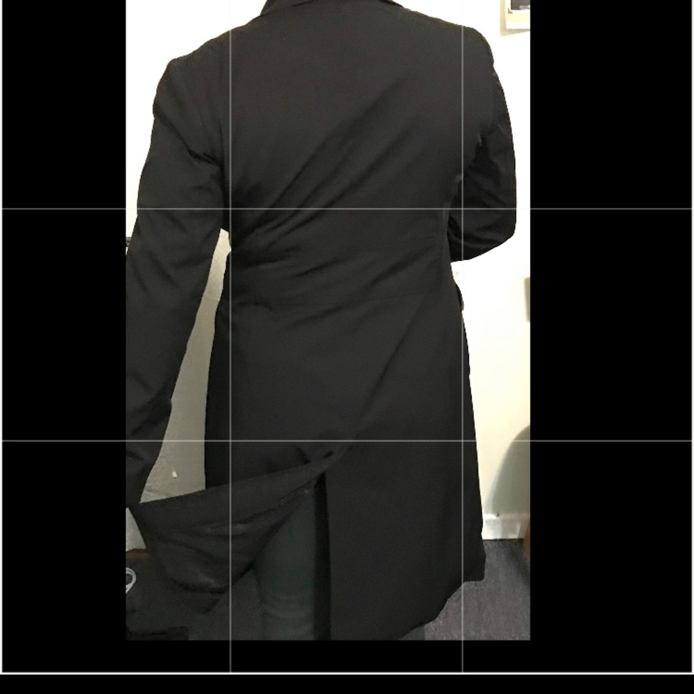 Ann Taylor black trench coat - Picture 11 of 11